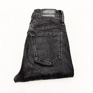 Madewell The Perfect Vintage Jean Zip Fly Black Charcoal Denim Jeans Size 24